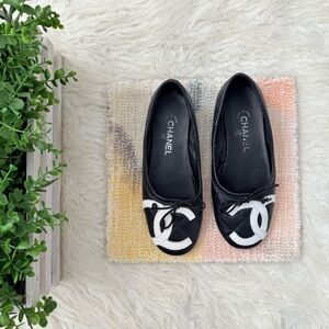 Chanel Cambon Leather Quilted Ballet Flats EUR 42/US 11